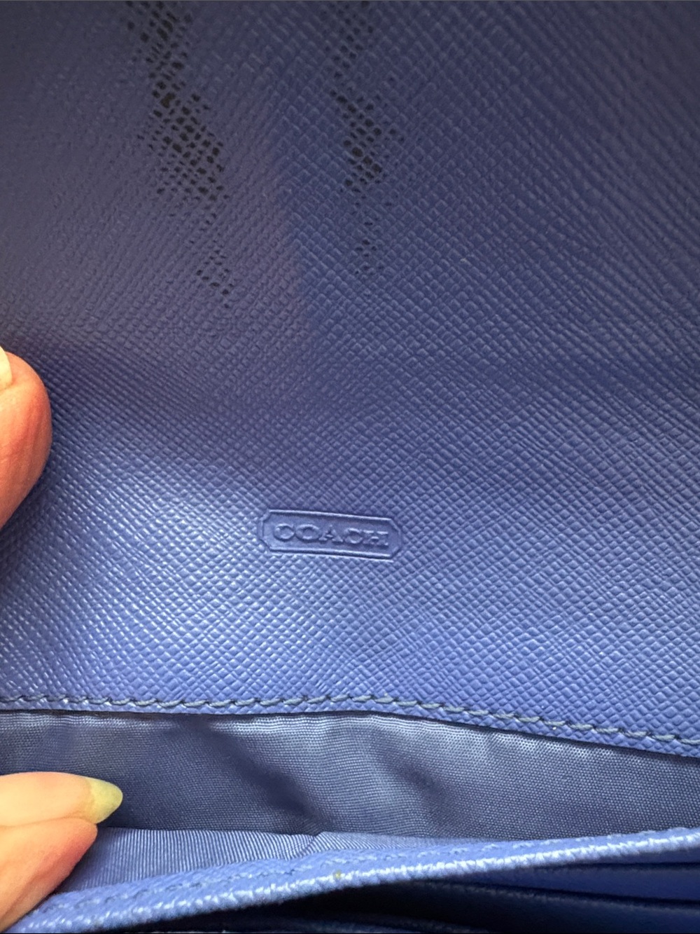 Coach Brown Signature Flap Wallet with Logo Emblem - Picture 10 of 10